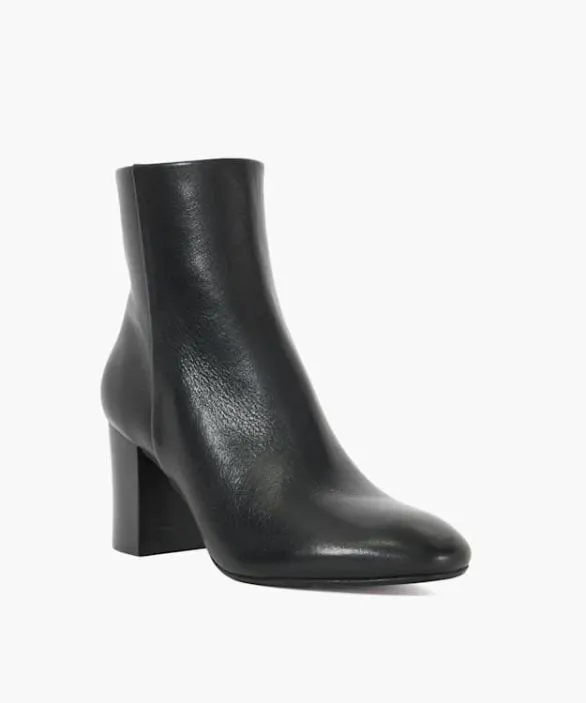 Dune London Black Boots Women Ollave Black Block Heel Ankle Boots Black