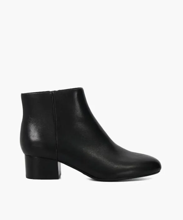 Dune London Black Boots Women Perrie Black Low Heel Ankle Boots Black