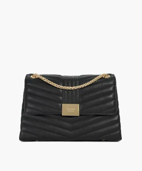 Dune London Black Handbags Women Dellaos Black Gold Chain Handle Shoulder Bag Black Dune London Black Handbags Women Dellaos Black Gold Chain Handle Shoulder Bag Black