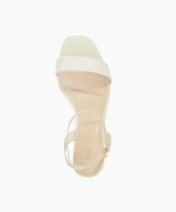 Dune London Block Heeled Sandals Women Melini Ecru Wide Fit Block Heel Sandals Neutral