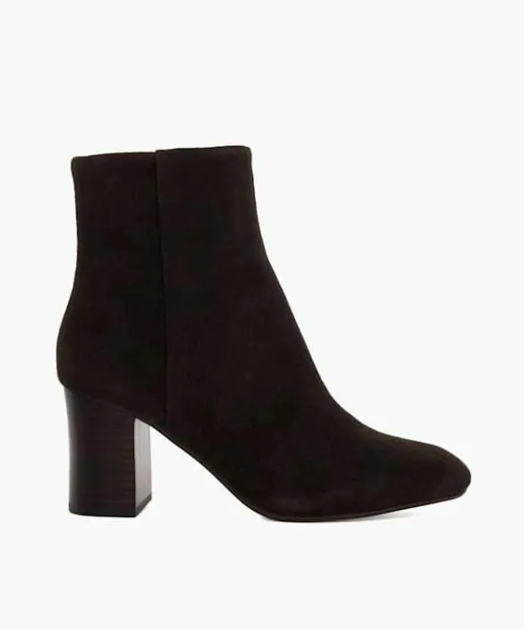 Dune London Brown Boots Women Ollave Brown Block Heel Ankle Boots Brown