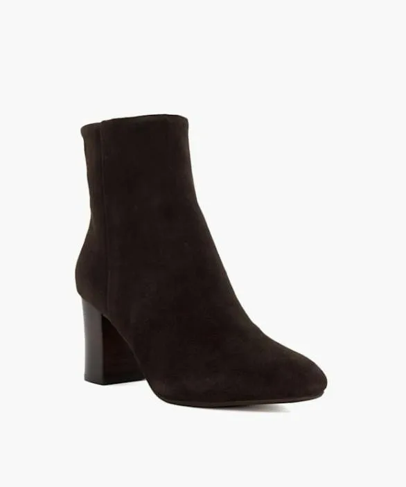Dune London Brown Boots Women Ollave Brown Block Heel Ankle Boots Brown
