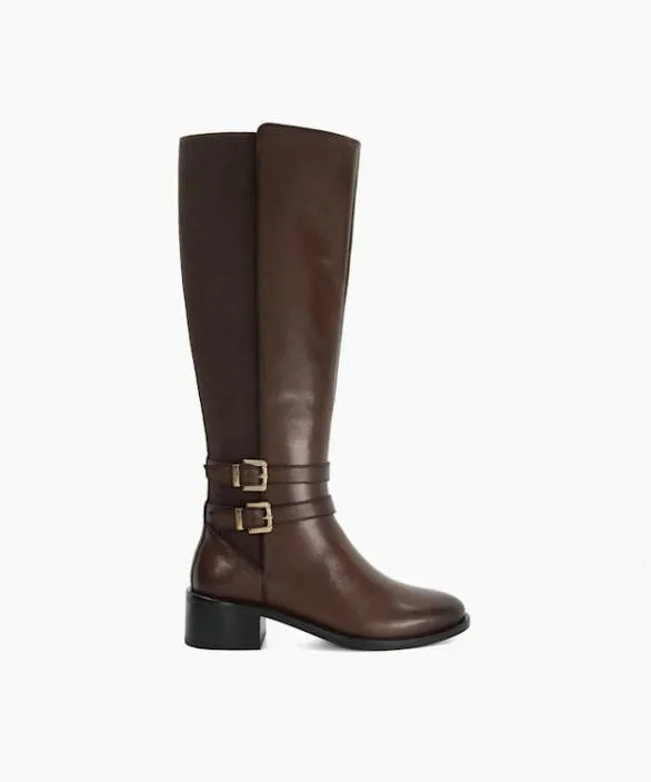 Dune London Brown Boots Women Tatter Brown Leather Knee High Riding Boots Brown Dune London Brown Boots Women Tatter Brown Leather Knee High Riding Boots Brown