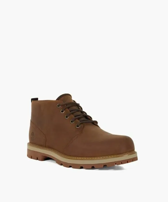 Dune London Chukka Boots Men Britton Road Ch Brown LaceUp Waterproof Chukka Boots Brown
