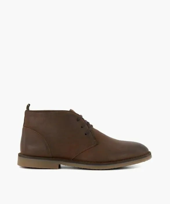 Dune London Chukka Boots Men Cashed Brown Casual Chukka Boots Brown