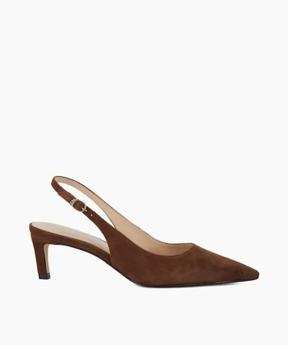 Dune London Court Shoes Women Celinna Chestnut Pointed Toe SlingBack Heels Brown Dune London Court Shoes Women Celinna Chestnut Pointed Toe SlingBack Heels Brown