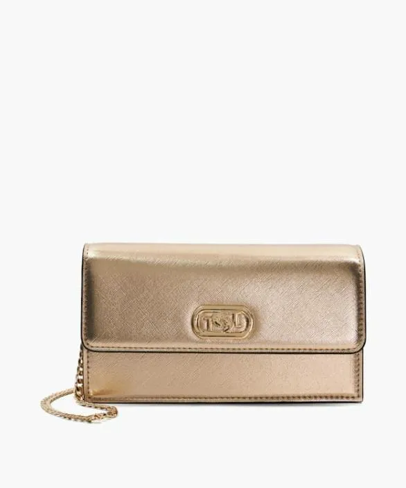 Dune London Crossbody Bags Women Sapphire Rose Gold Branded Micro Bag Metallic