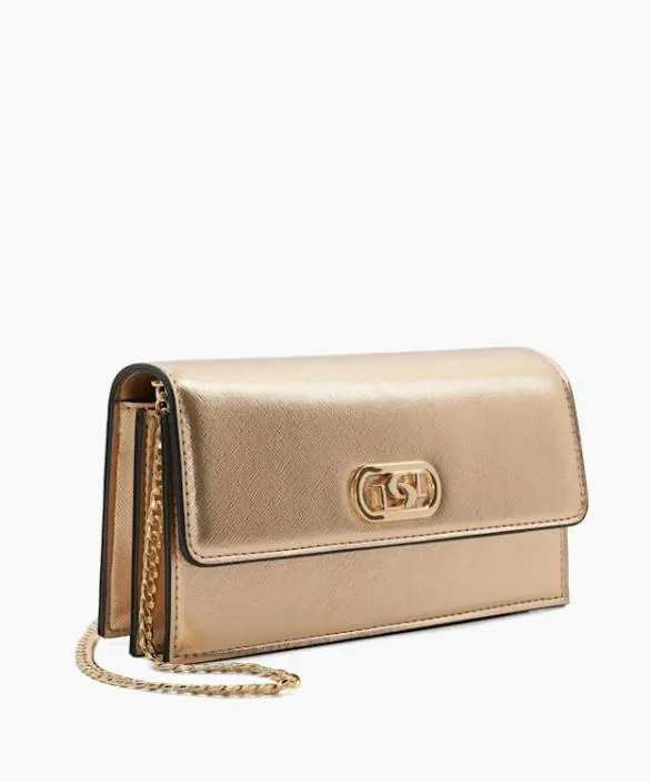 Dune London Crossbody Bags Women Sapphire Rose Gold Branded Micro Bag Metallic