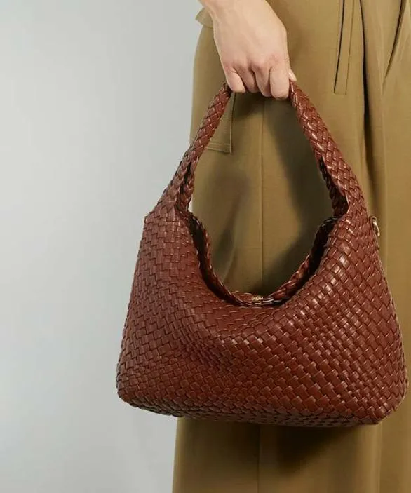 Dune London Deliberate Bags Women Deliberate Tan Woven Shoulder Bag Brown