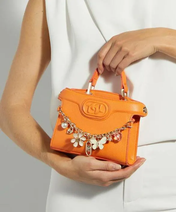 Dune London Handbags Women Slight Orange Grab Handle Micro Bag Orange