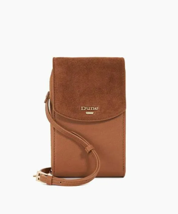 Dune London Handbags Women Sunrise Tan Cross Body Micro Bag Brown