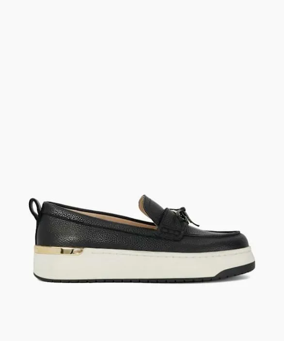 Dune London Loafers Women Glide Black Flatform Casual Loafer Black