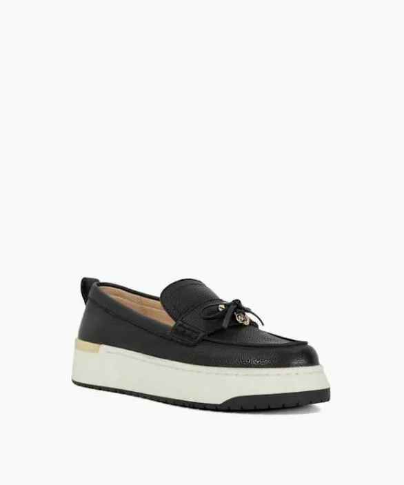 Dune London Loafers Women Glide Black Flatform Casual Loafer Black