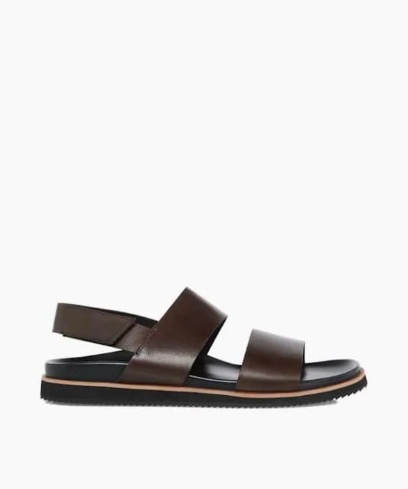 Dune London Smart Sandals Men Idda Brown Utilitarian Strap Sandals Brown