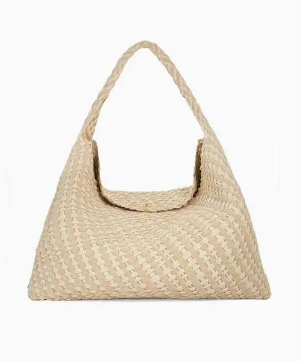 Dune London Tote Bags Women Deliberate XL Cream Extra Large Woven Shoulder Bag Black Dune London Tote Bags Women Deliberate XL Cream Extra Large Woven Shoulder Bag Black