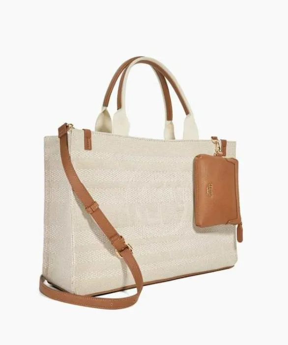 Dune London Tote Bags Women Deltra Natural Embossed Tote Bag Neutral
