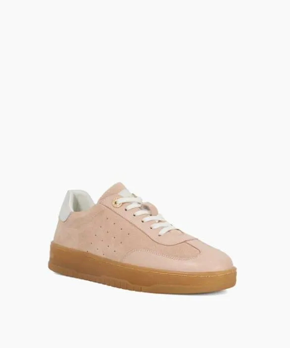 Dune London Trainers Women Ettas Blush Perforated Detail Flatform Trainers Brown
