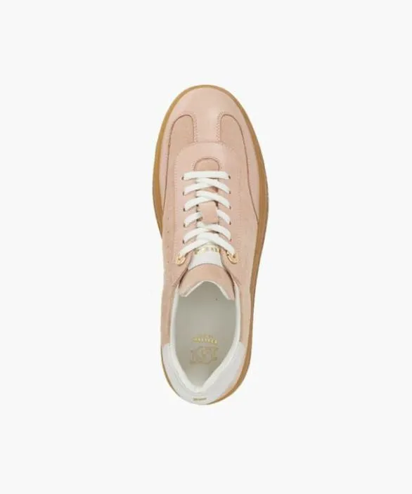 Dune London Trainers Women Ettas Blush Perforated Detail Flatform Trainers Brown