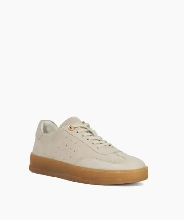 Dune London Trainers Women Ettas Taupe Perforated Detail Flatform Trainers Neutral