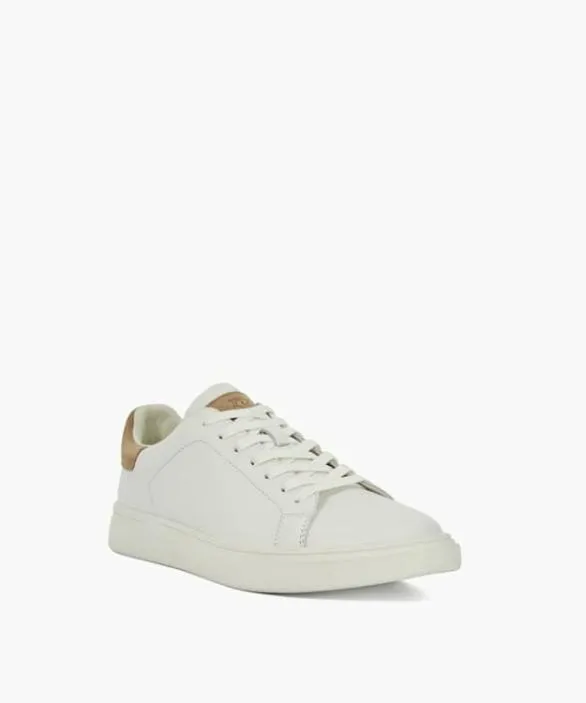Dune London White Shoes Men Toyon White Lace Up Trainers White