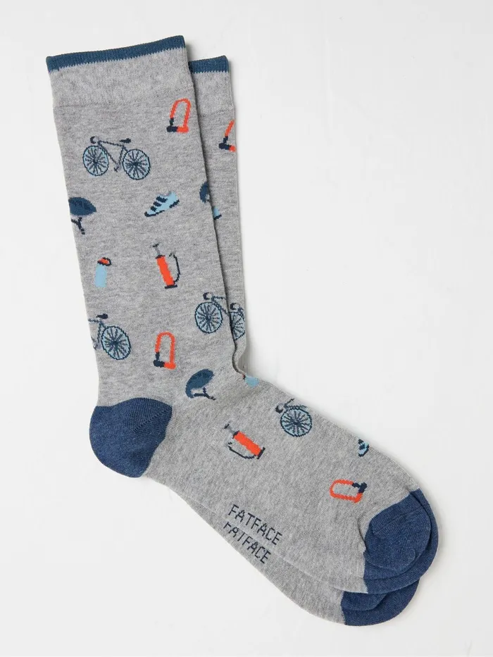 Fat Face 3 For 2 Socks Grey Bike Parts Socks 1 Pack 8211 Men
