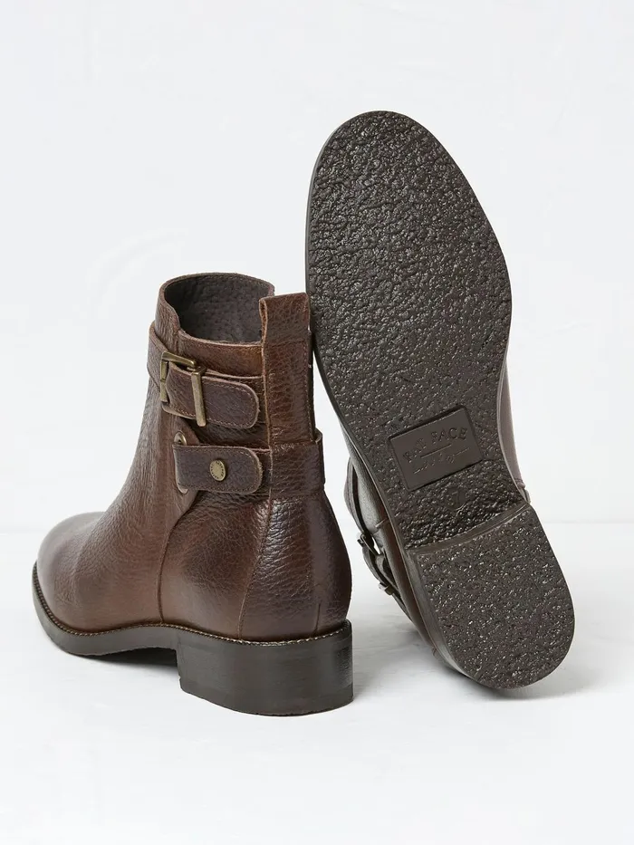 Fat Face Boots Avery Brown Buckle Boots 8211 Women