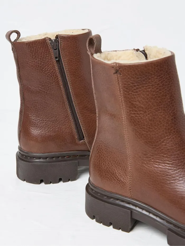 Fat Face Boots Winslie Chocolate Brown Chunky Boots 8211 Women