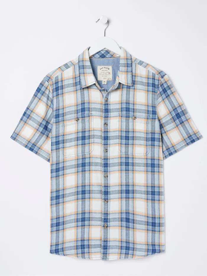 Fat Face Coats and Jackets Blue Westly Check Shirt 8211 Men