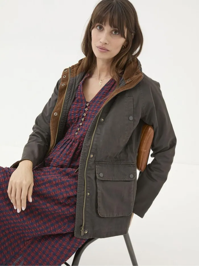 Fat Face Coats and Jackets Brown Sussex Heritage Coat 8211 Women