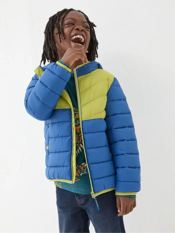 Fat Face Coats and Jackets Harry Cobalt Blue Hooded Padded Jacket 8211 Kids