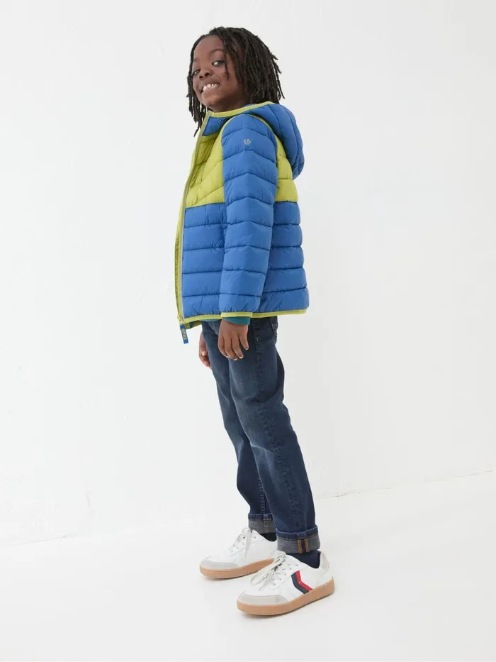Fat Face Coats and Jackets Harry Cobalt Blue Hooded Padded Jacket 8211 Kids