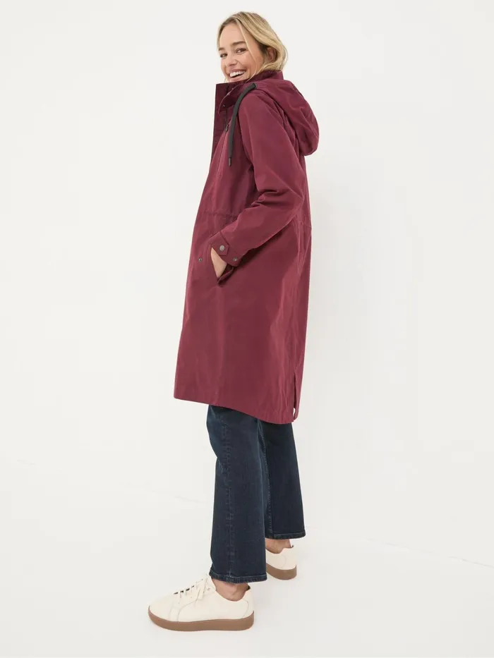 Fat Face Coats and Jackets Juno Red Waterproof Long Coat 8211 Women