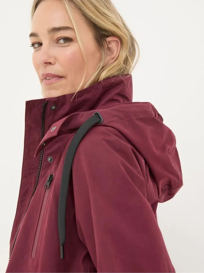 Fat Face Coats and Jackets Juno Red Waterproof Long Coat 8211 Women