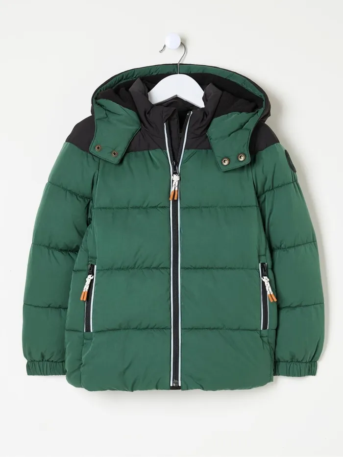 Fat Face Coats and Jackets Milo Green Hooded Padded Jacket 8211 Kids