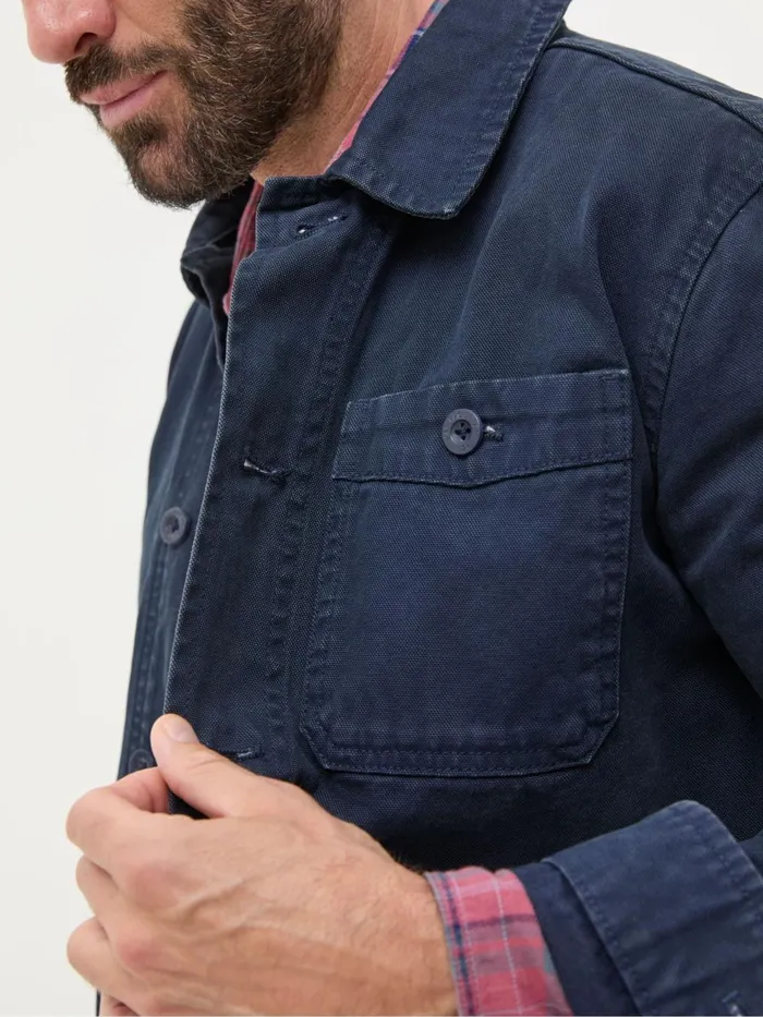 Fat Face Coats and Jackets Navy Blue Canvas Worker Jacket 8211 Men