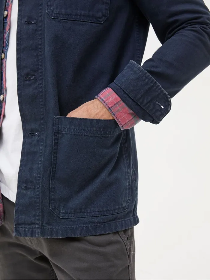Fat Face Coats and Jackets Navy Blue Canvas Worker Jacket 8211 Men