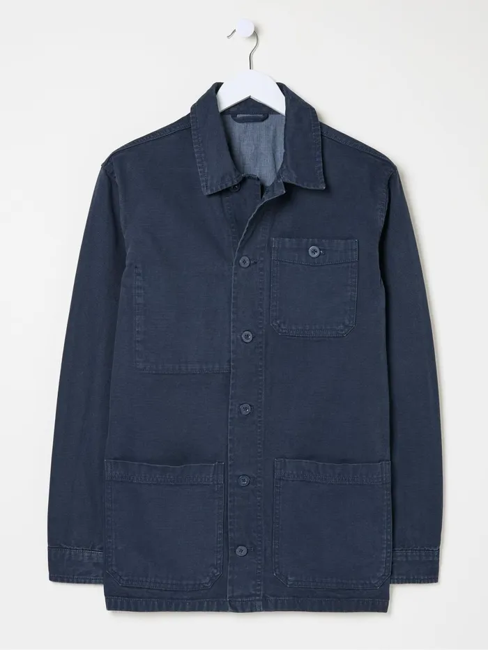 Fat Face Coats and Jackets Navy Blue Canvas Worker Jacket 8211 Men