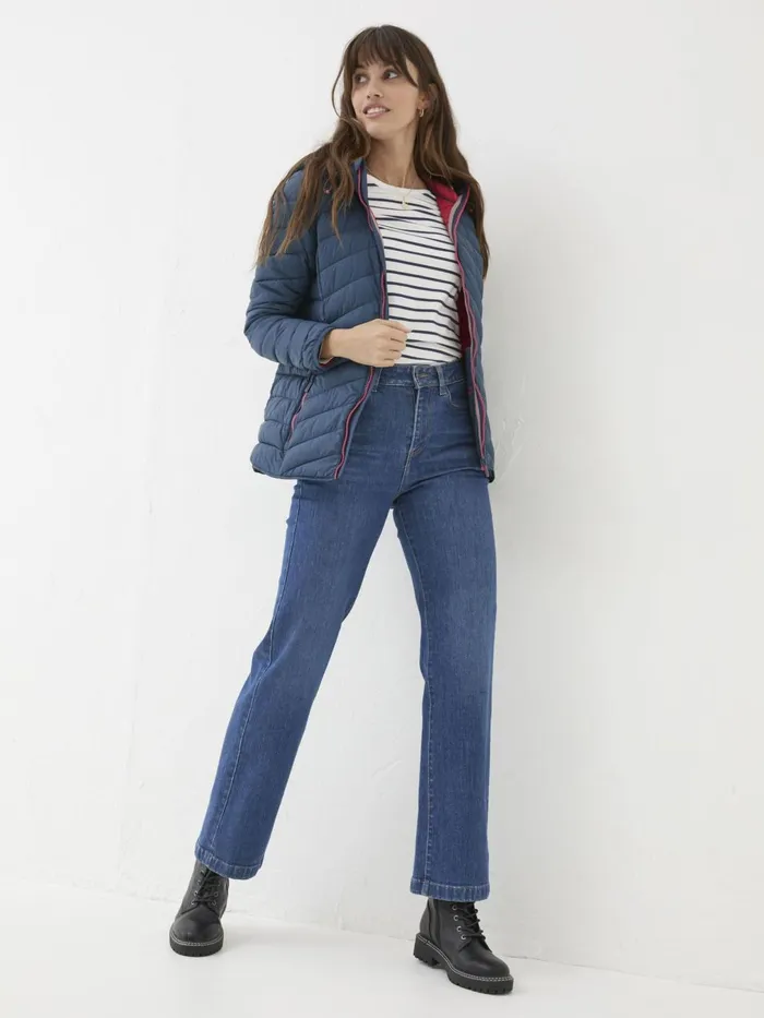 Fat Face Coats and Jackets Ruby Teal Blue Lightweight Puffer Jacket 8211 Women