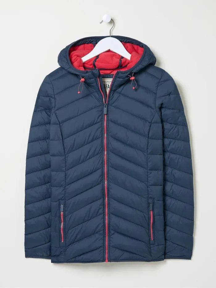 Fat Face Coats and Jackets Ruby Teal Blue Lightweight Puffer Jacket 8211 Women