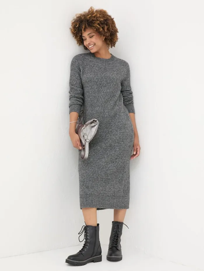 Fat Face Dresses Charcoal Grey Maddy Knit Dress 8211 Women Fat Face Dresses Charcoal Grey Maddy Knit Dress 8211 Women