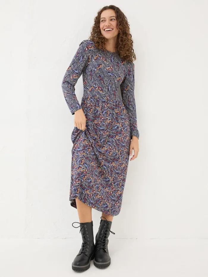 Fat Face Dresses Fia Dark Navy Batik Dress 8211 Women