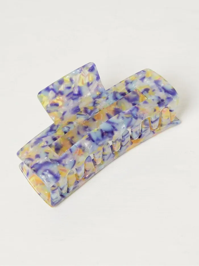 Fat Face Hair Accessories Blue Large Square Claw Clip 8211 Women