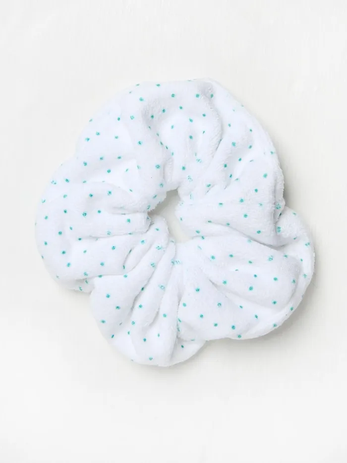 Fat Face Hair Accessories White Microfibre Scrunchie 8211 Women