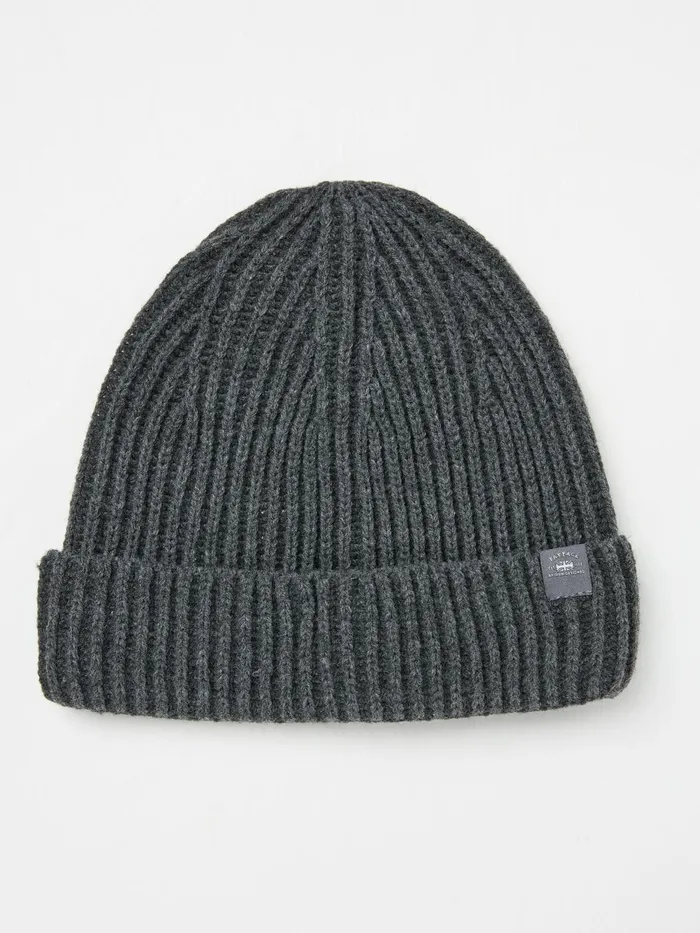 Fat Face Hats Charcoal Grey Plaited Beanie 8211 Men