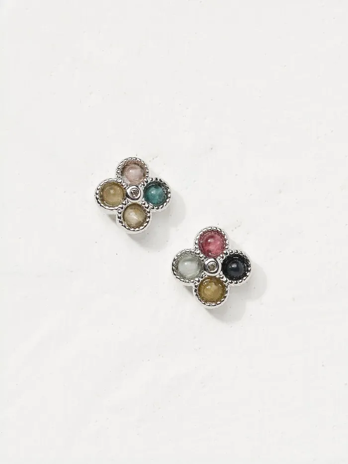 Fat Face Jewellery Multi Semi Precious Studs Earrings 8211 Women
