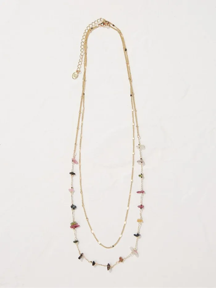 Fat Face Jewellery Semi Multi Precious Layered Necklace 8211 Women