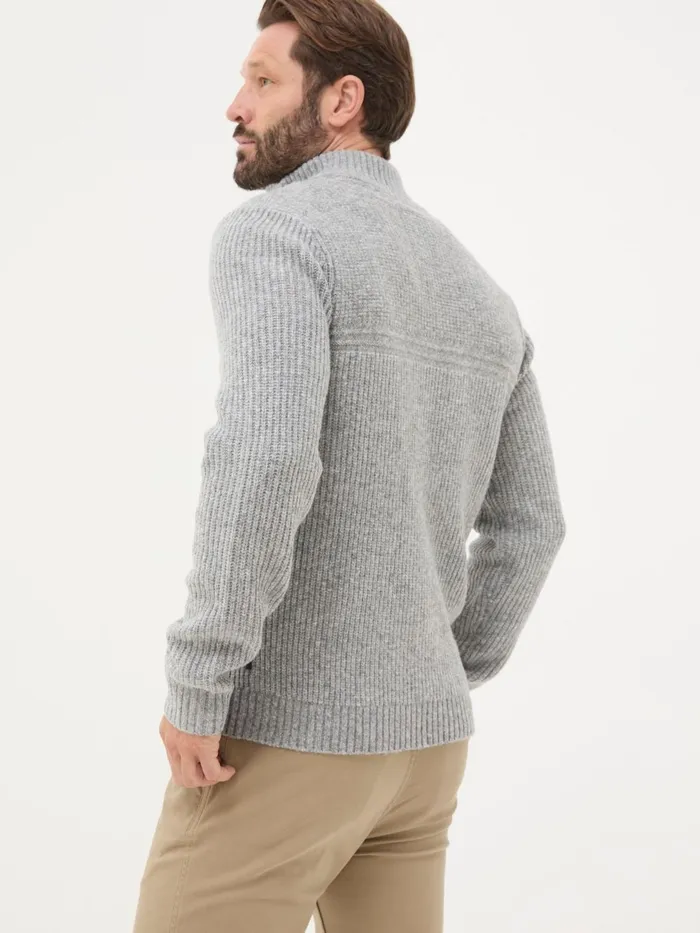 Fat Face Knitwear Calder Grey Half Neck Jumper 8211 Men