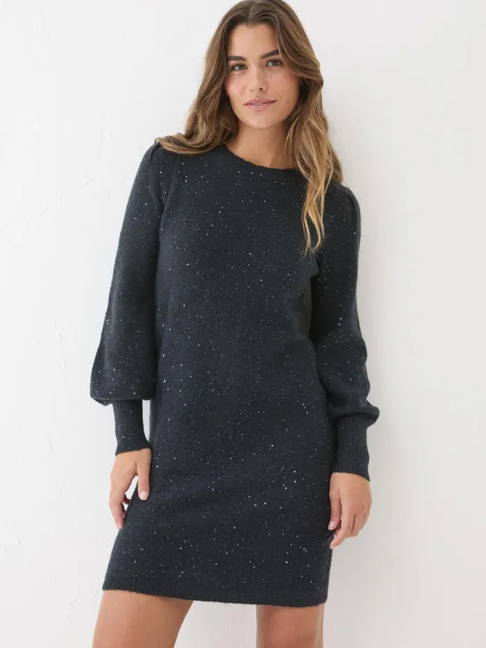 Fat Face Knitwear Dark Navy Eden Knit Dress 8211 Women