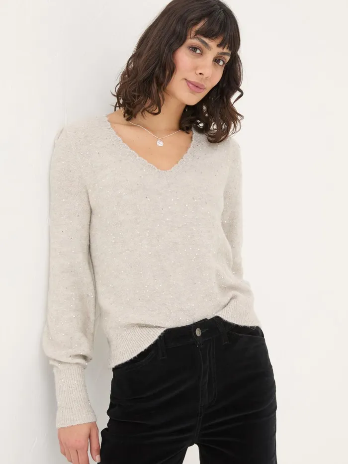 Fat Face Knitwear Ivory Jasmine Jumper 8211 Women