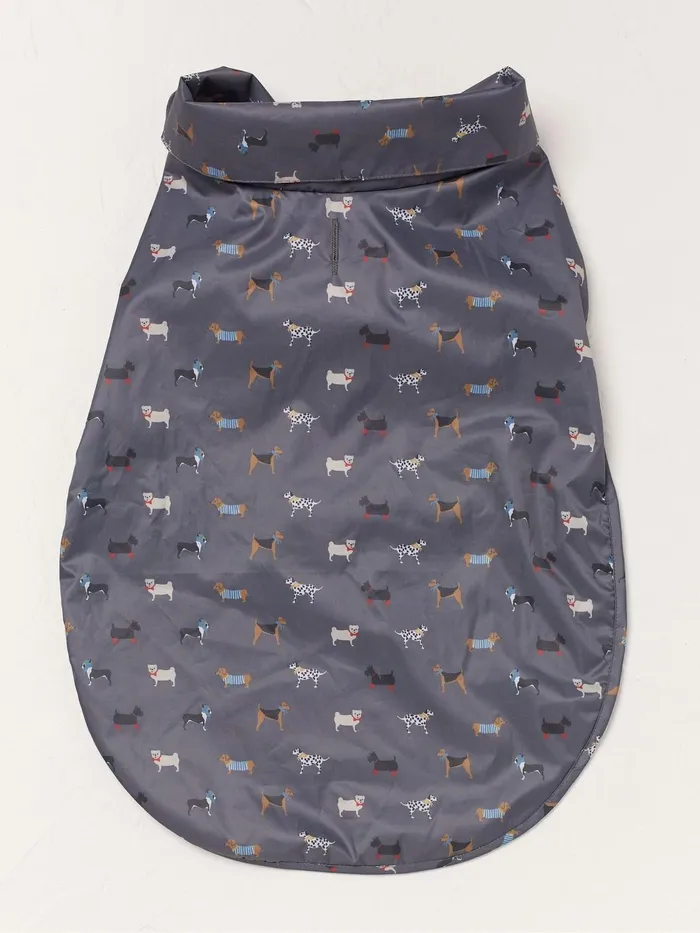 Fat Face Pet Accessories Grey Marching Dogs 50cm Raincoat